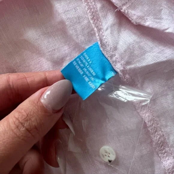 NWOT J.Mclaughlin Fallon Linen Popover Shirt - Picture 9 of 10